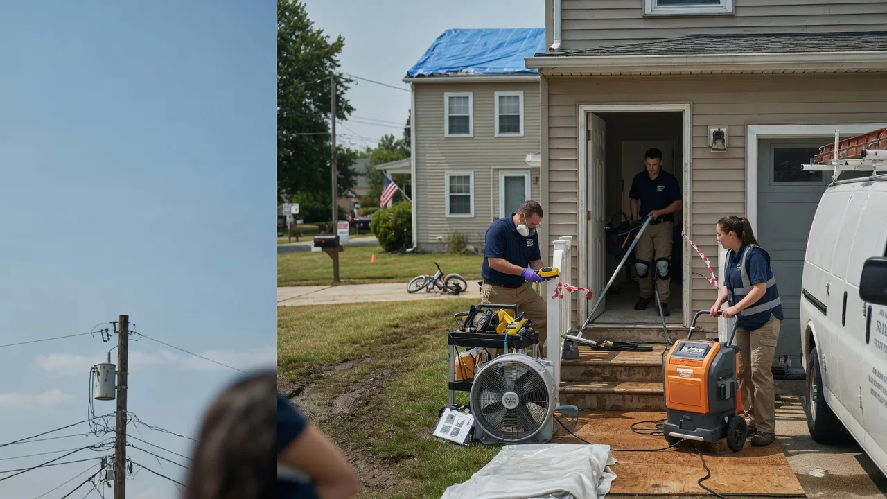 Water Damage Repair in New Goshen, IN near me